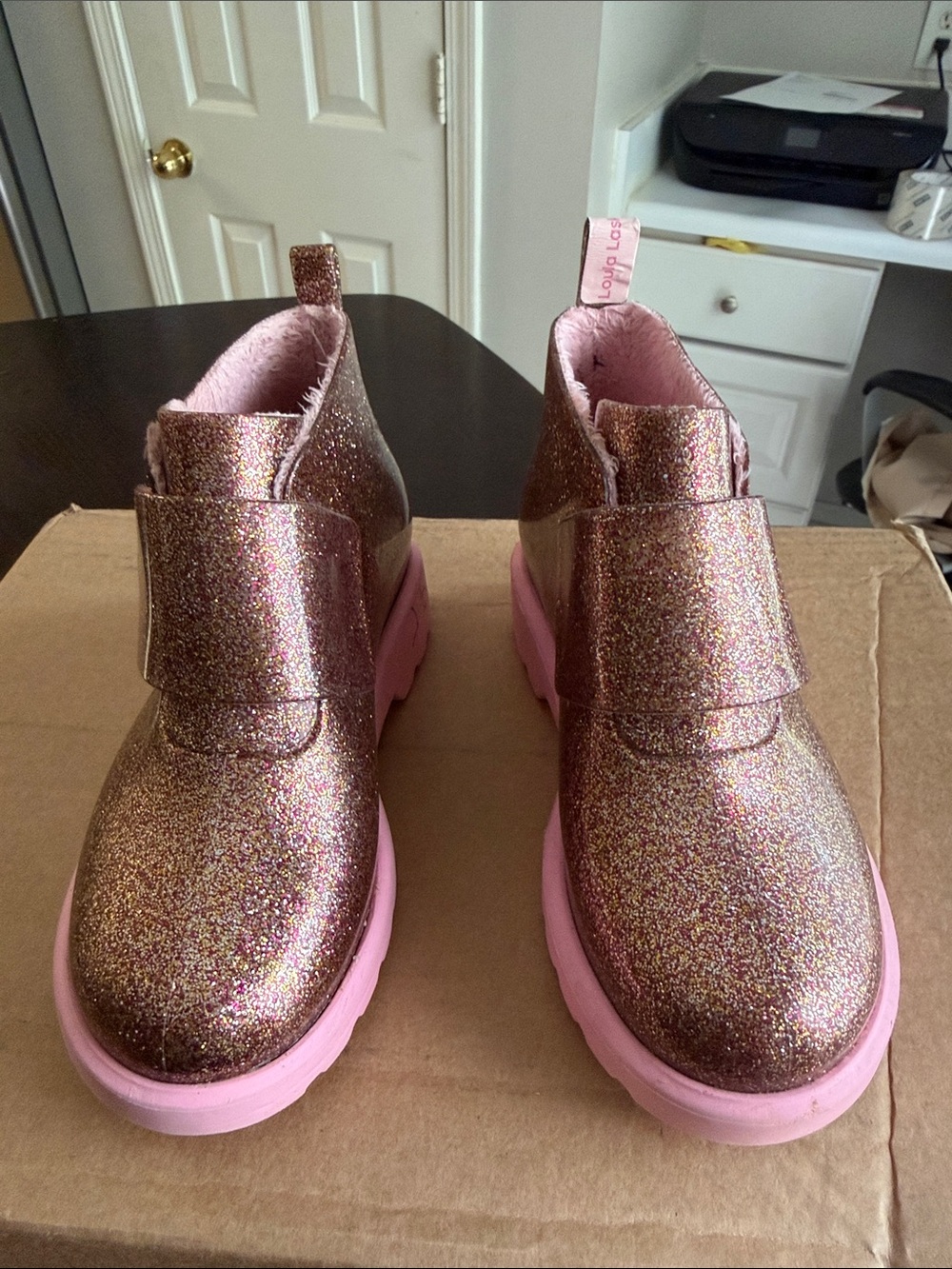 Mini Melissa Toddler Chelsea Glittery Bootes - Picture 3 of 15